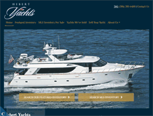 Tablet Screenshot of hebertyachts.com